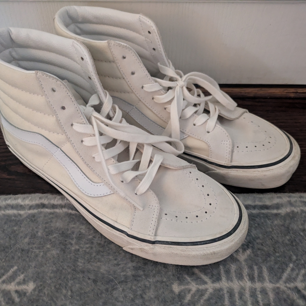 Vans White High-Top Sneakers